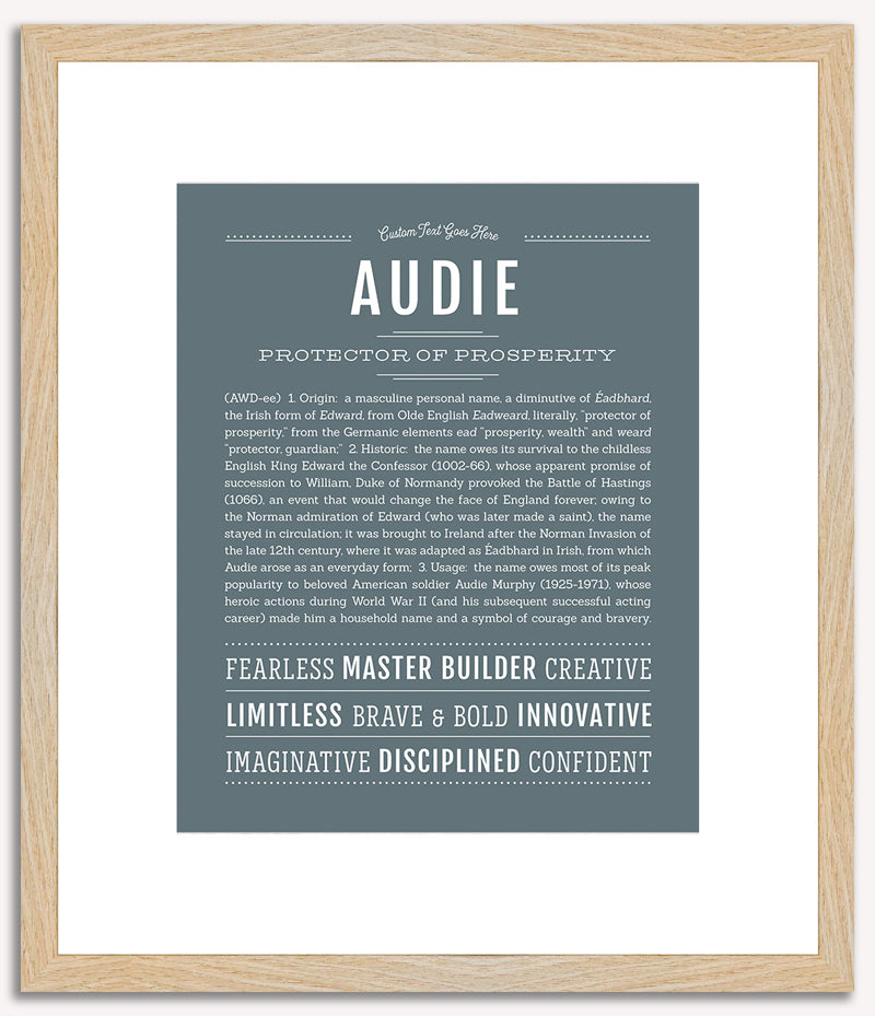 Audie | Name Art Print