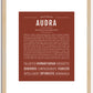 Audra | Name Art Print