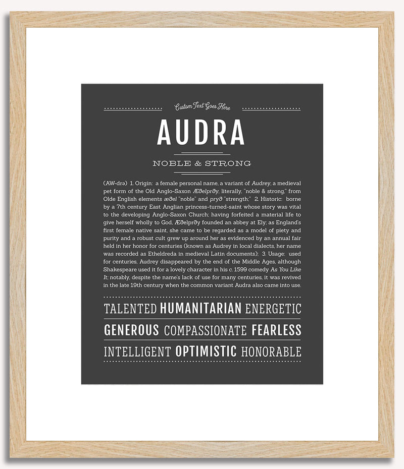 Audra | Name Art Print