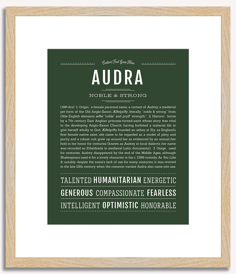 Audra | Name Art Print