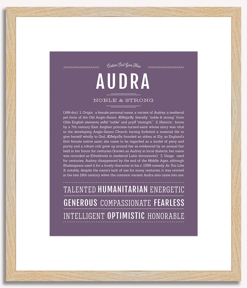 Audra | Name Art Print