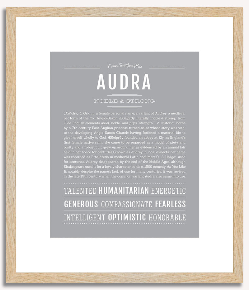 Audra | Name Art Print