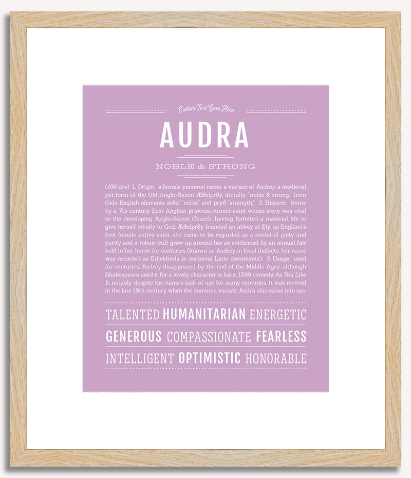 Audra | Name Art Print