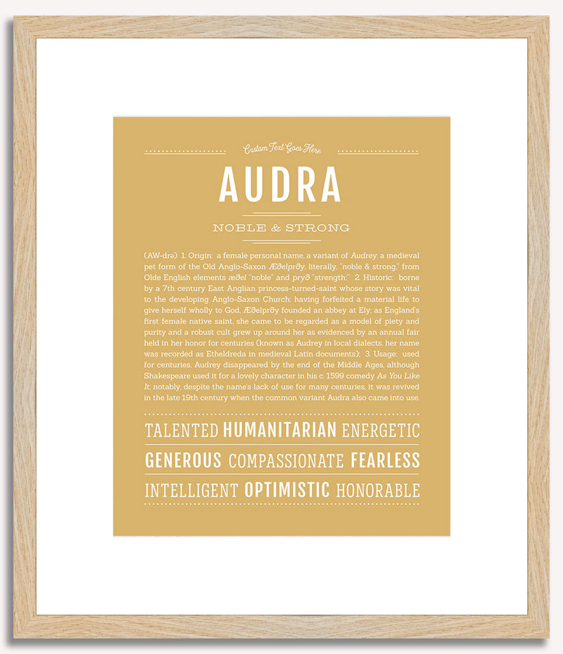 Audra | Name Art Print