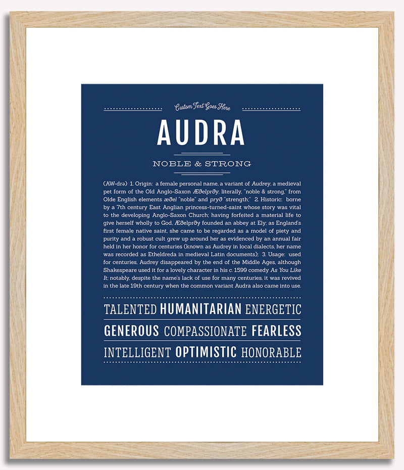 Audra | Name Art Print