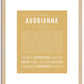 Audrianna | Name Art Print