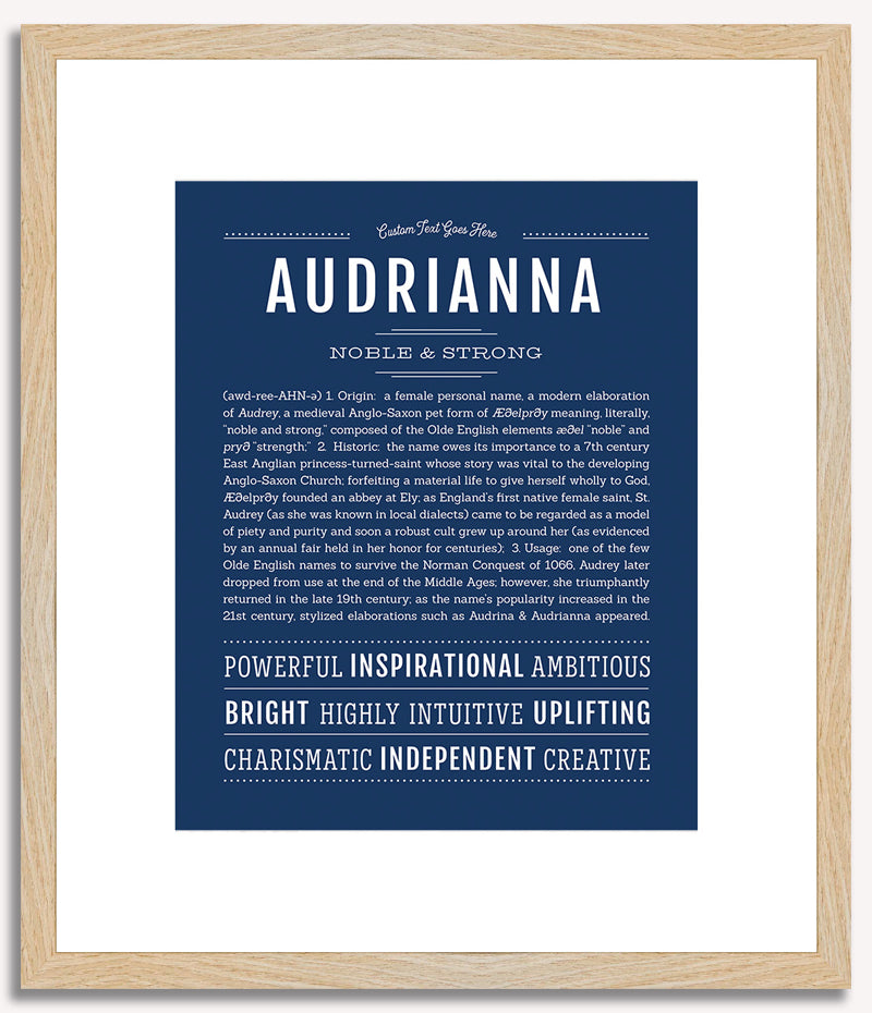 Audrianna | Name Art Print