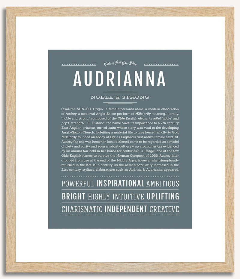 Audrianna | Name Art Print