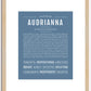 Audrianna | Name Art Print