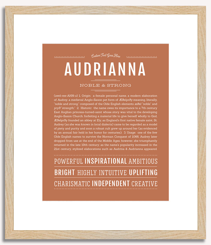 Audrianna | Name Art Print