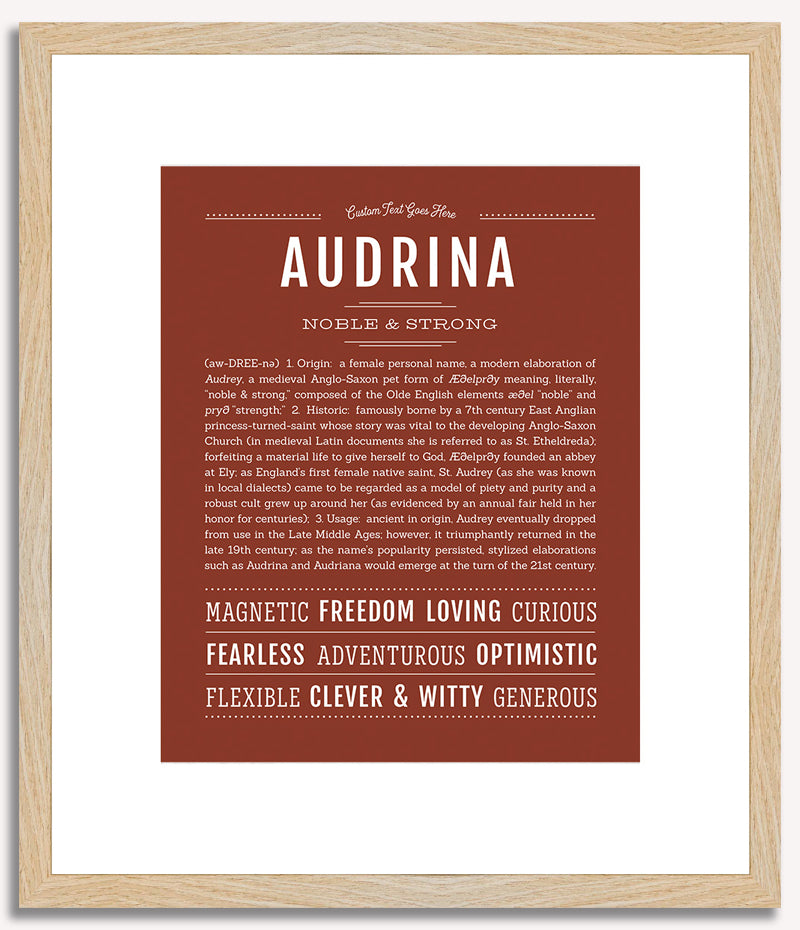 Audrina | Name Art Print