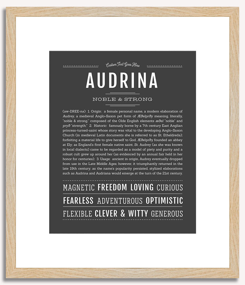 Audrina | Name Art Print