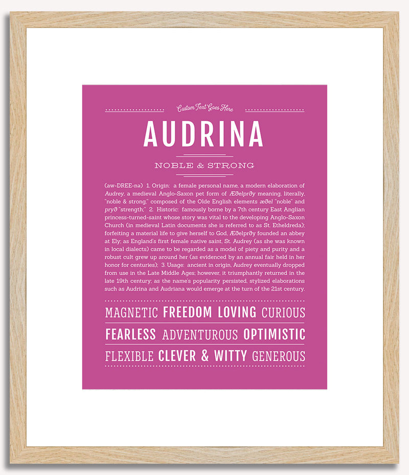 Audrina | Name Art Print