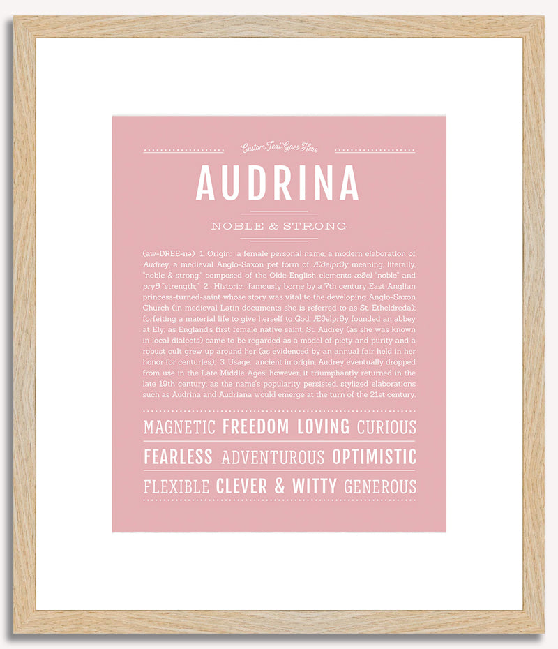 Audrina | Name Art Print