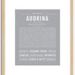 Audrina | Name Art Print