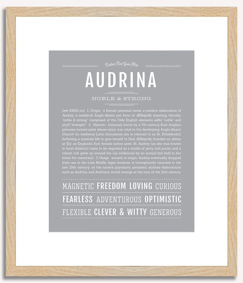 Audrina | Name Art Print