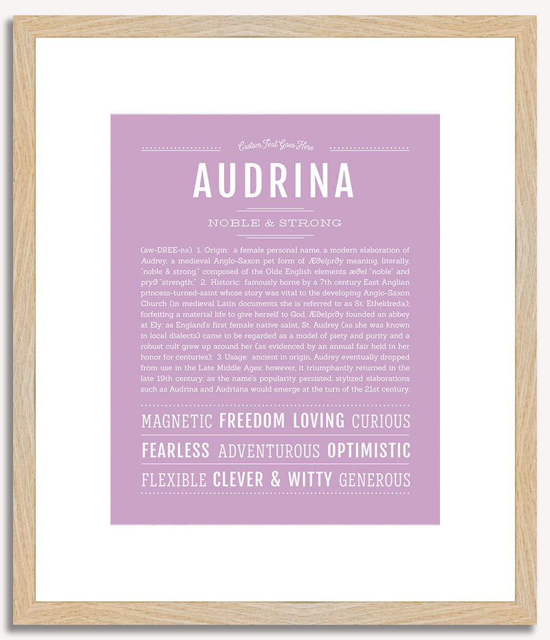 Audrina | Name Art Print