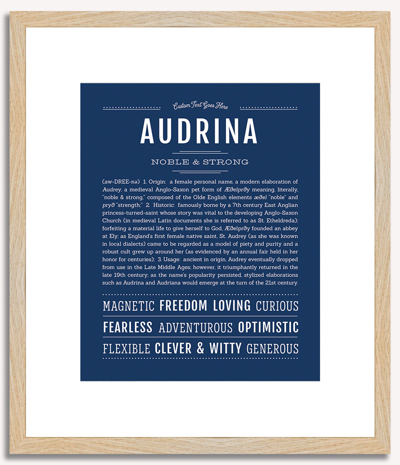 Audrina | Name Art Print