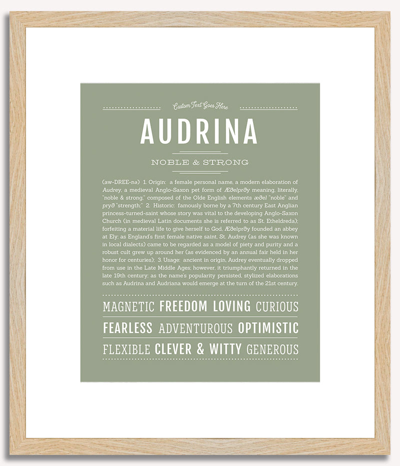 Audrina | Name Art Print