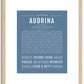 Audrina | Name Art Print