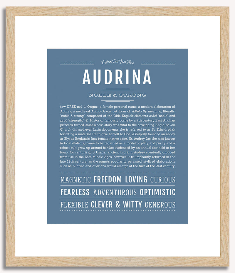 Audrina | Name Art Print