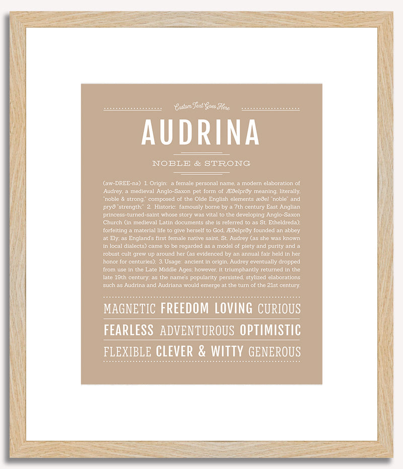 Audrina | Name Art Print