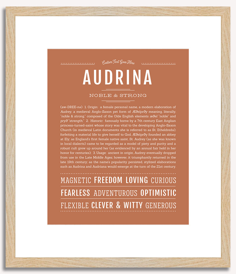 Audrina | Name Art Print