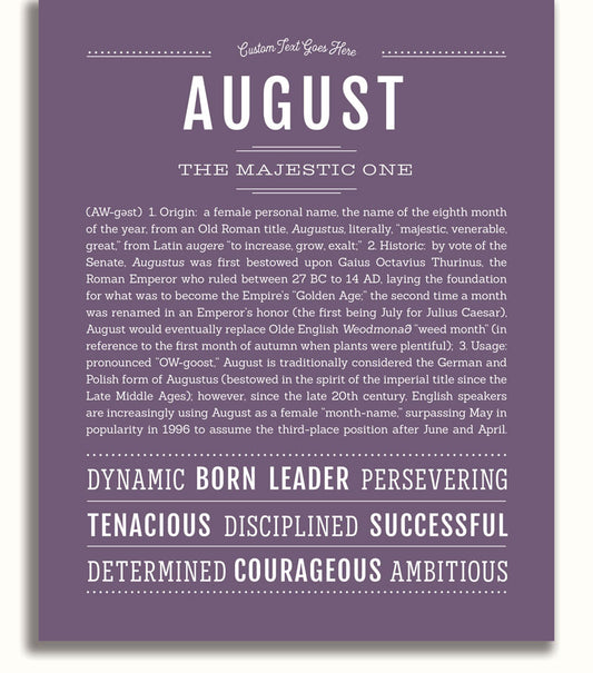 Frame Options | Deep Purple | No Frame