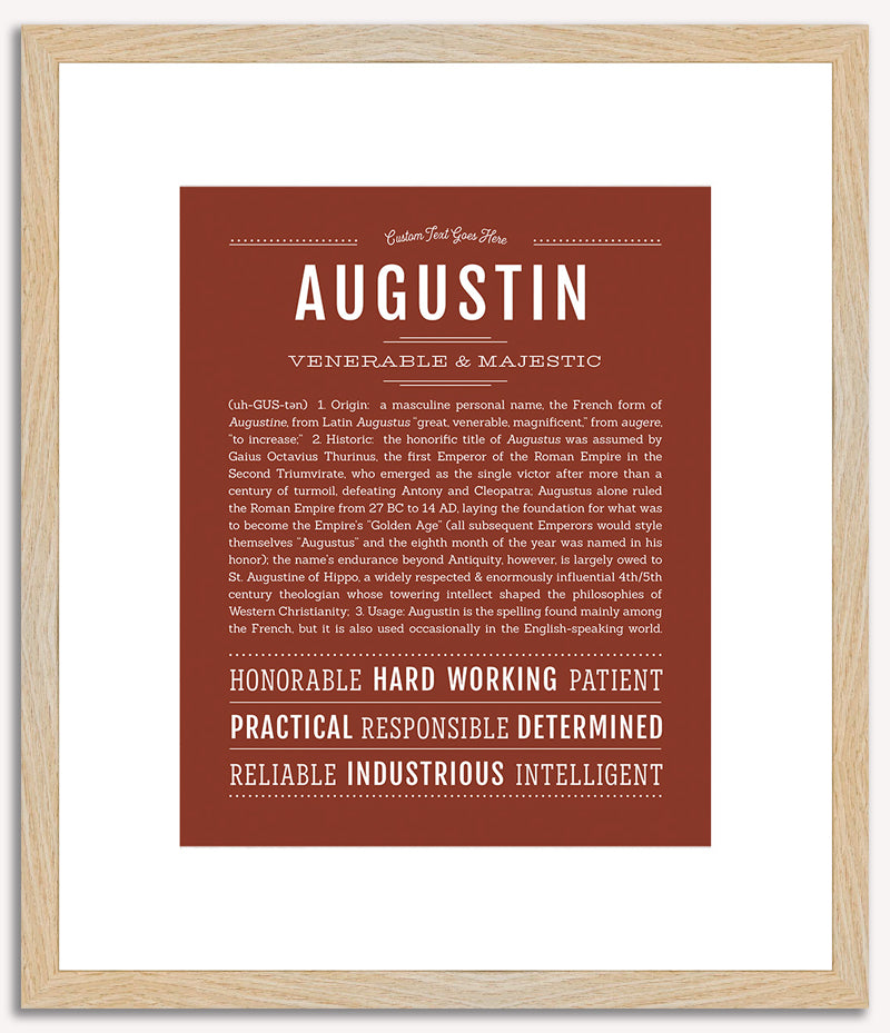 Augustin | Name Art Print