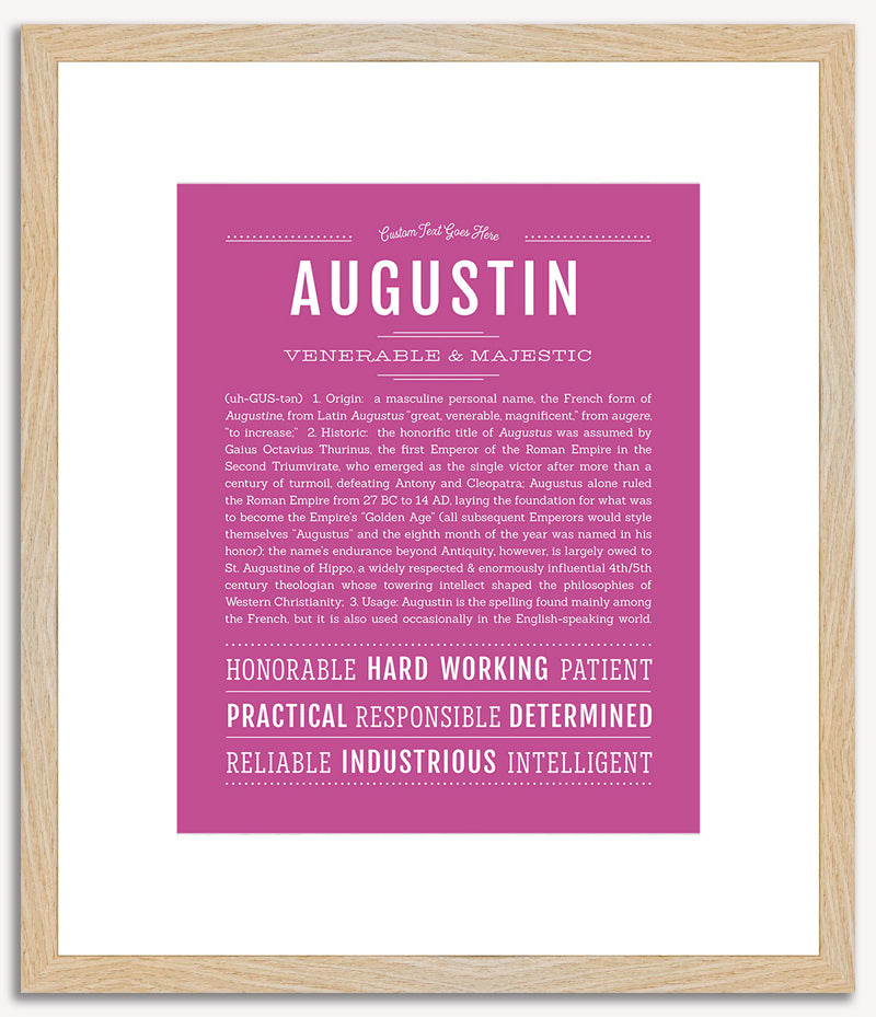 Augustin | Name Art Print