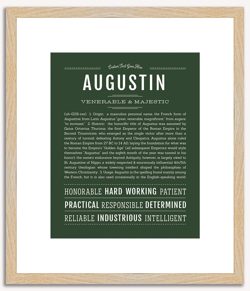 Augustin | Name Art Print