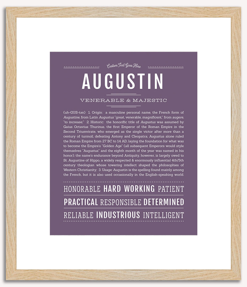 Augustin | Name Art Print