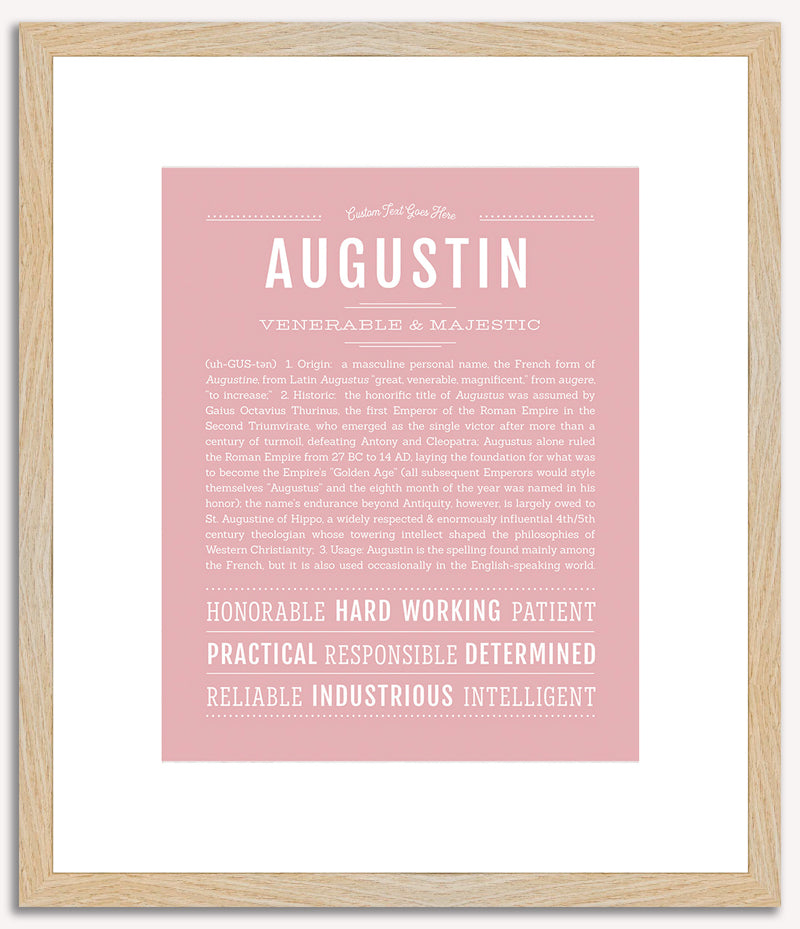 Augustin | Name Art Print