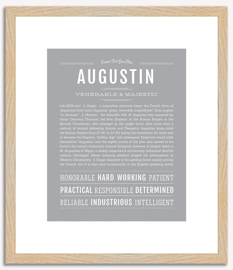 Augustin | Name Art Print