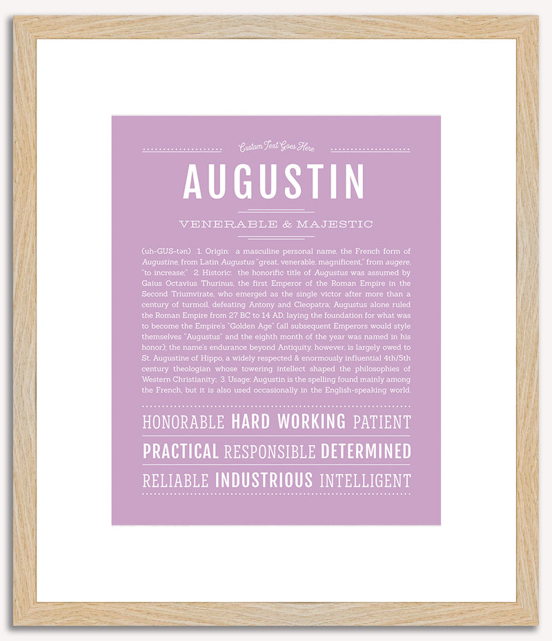 Augustin | Name Art Print