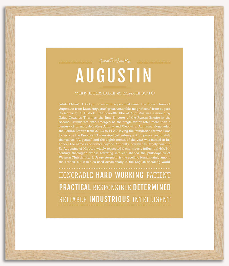 Augustin | Name Art Print