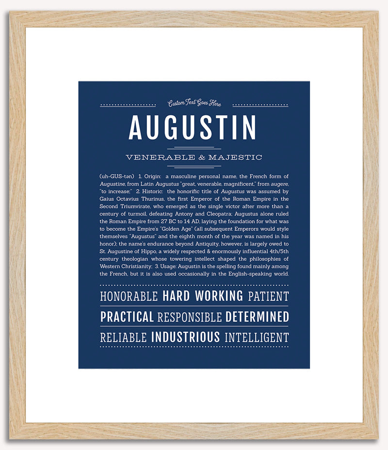 Augustin | Name Art Print