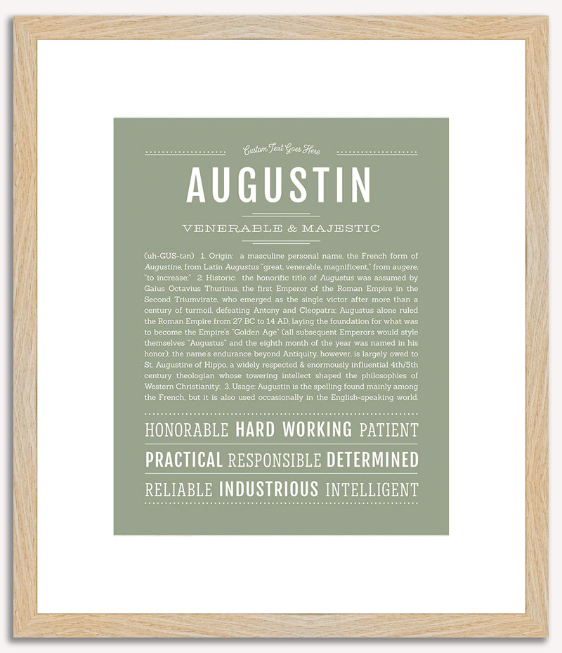 Augustin | Name Art Print