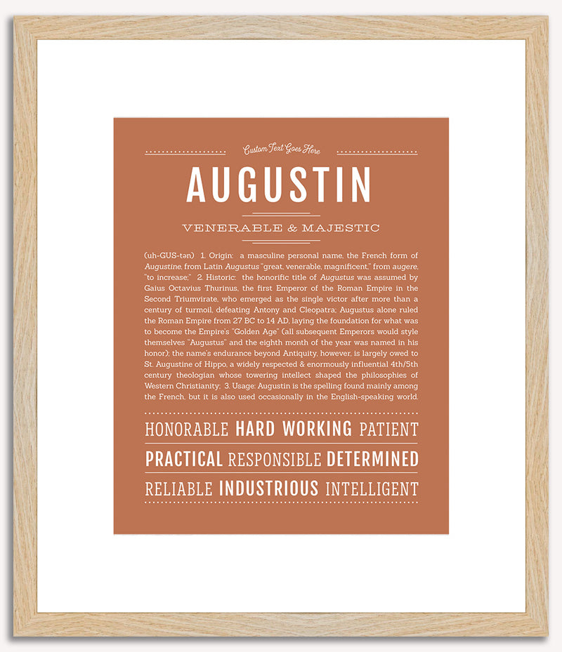 Augustin | Name Art Print