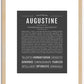 Augustine | Name Art Print