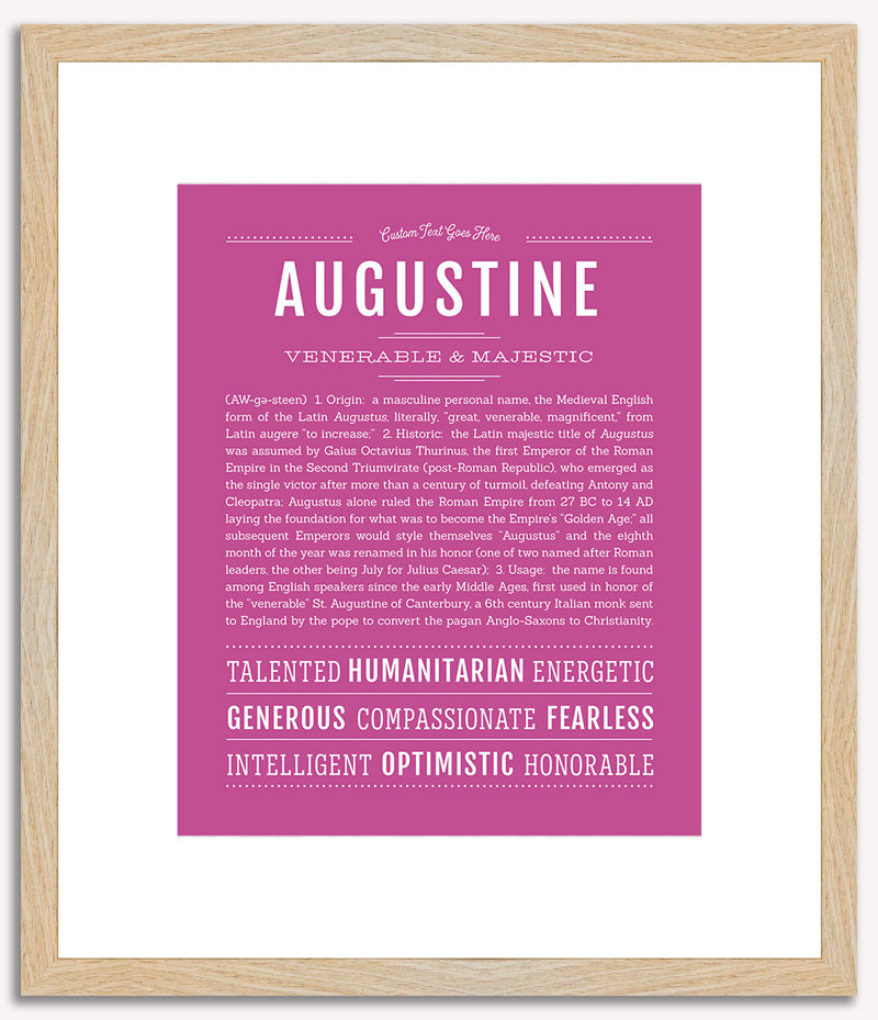 Augustine | Name Art Print