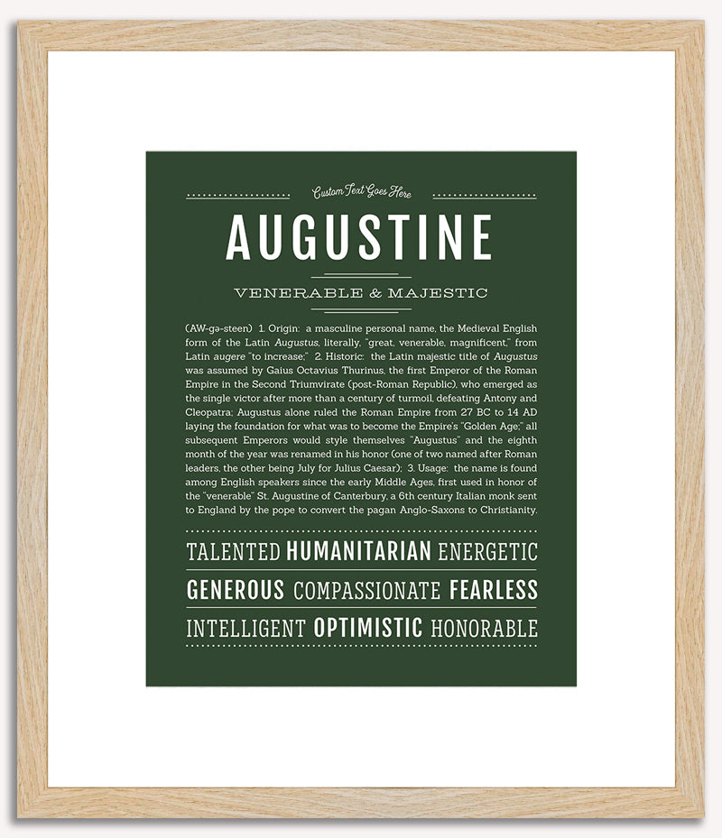 Augustine | Name Art Print