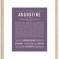 Augustine | Name Art Print