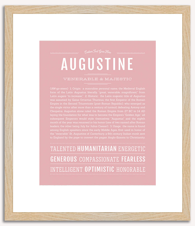 Augustine | Name Art Print