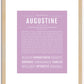 Augustine | Name Art Print