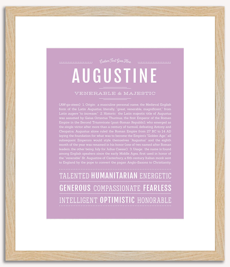 Augustine | Name Art Print