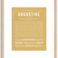 Augustine | Name Art Print