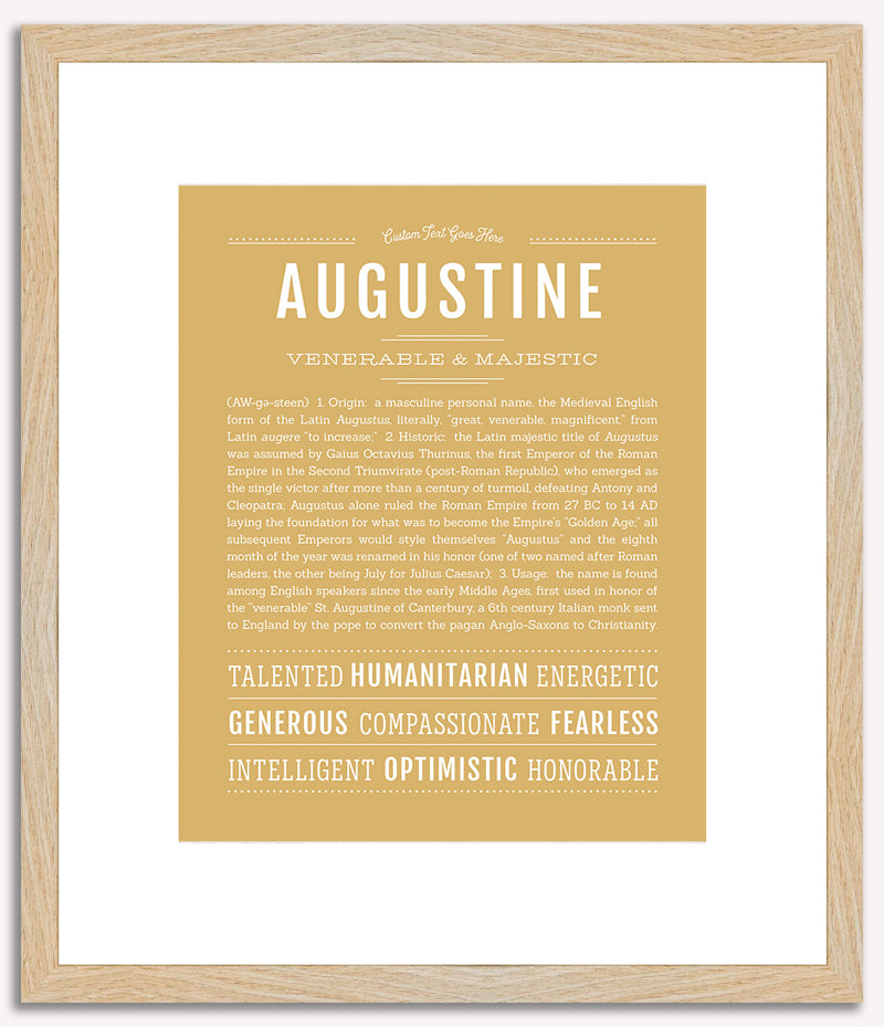 Augustine | Name Art Print