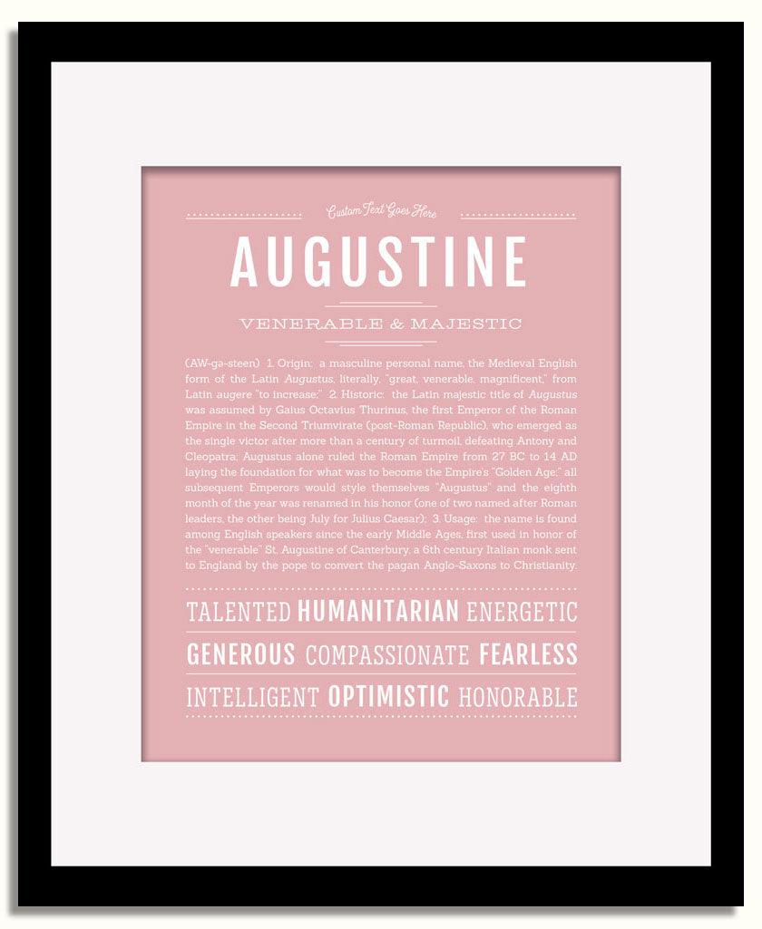 Frame Options | Dusty Rose | Black Frame, Matted