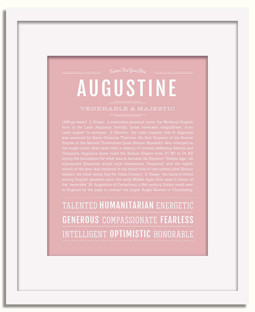 Frame Options | Dusty Rose | White Frame, Matted